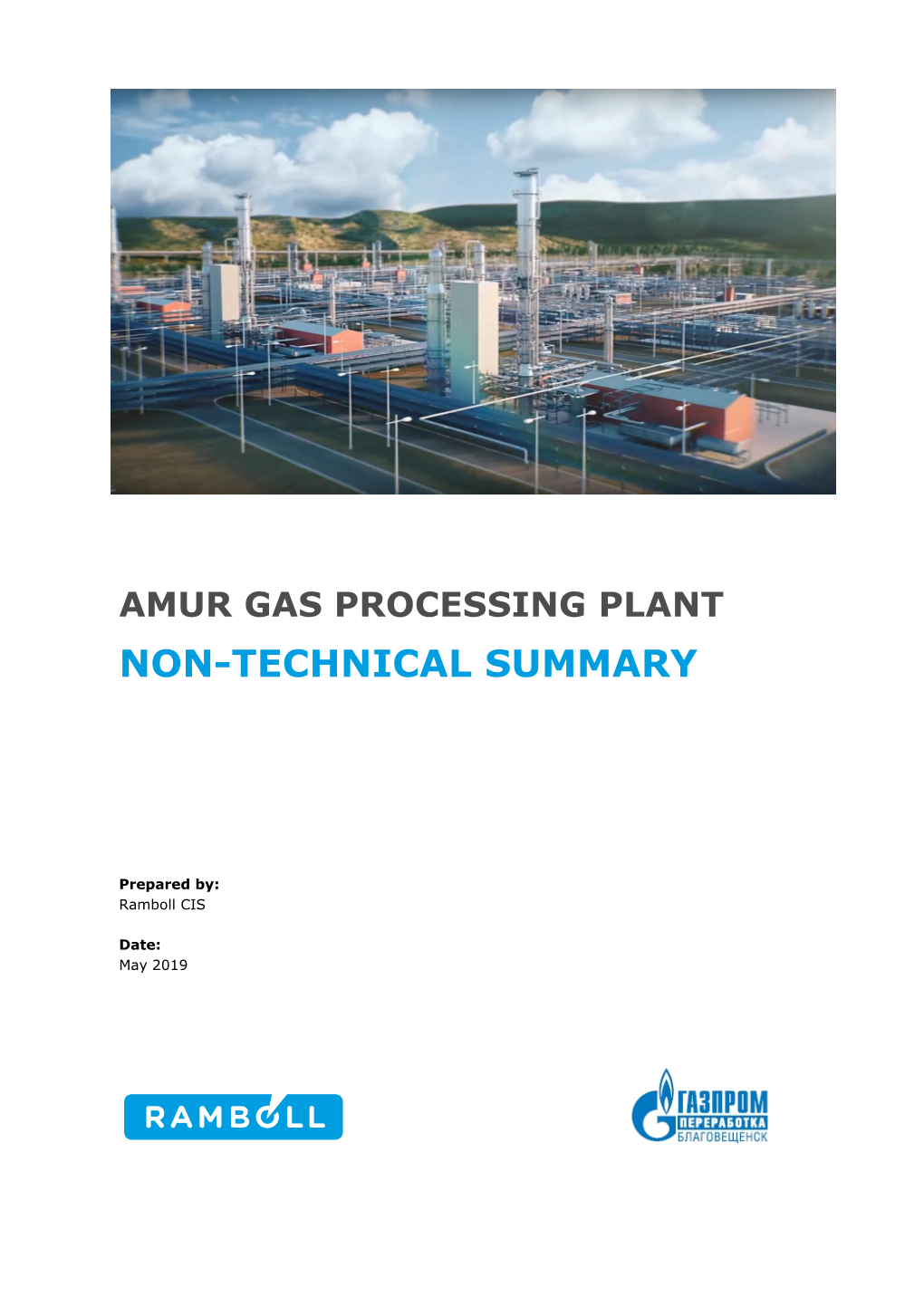 Amur Gas Processing Plant Non-Technical Summary