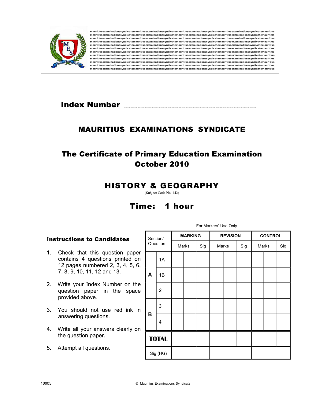 History/Geography