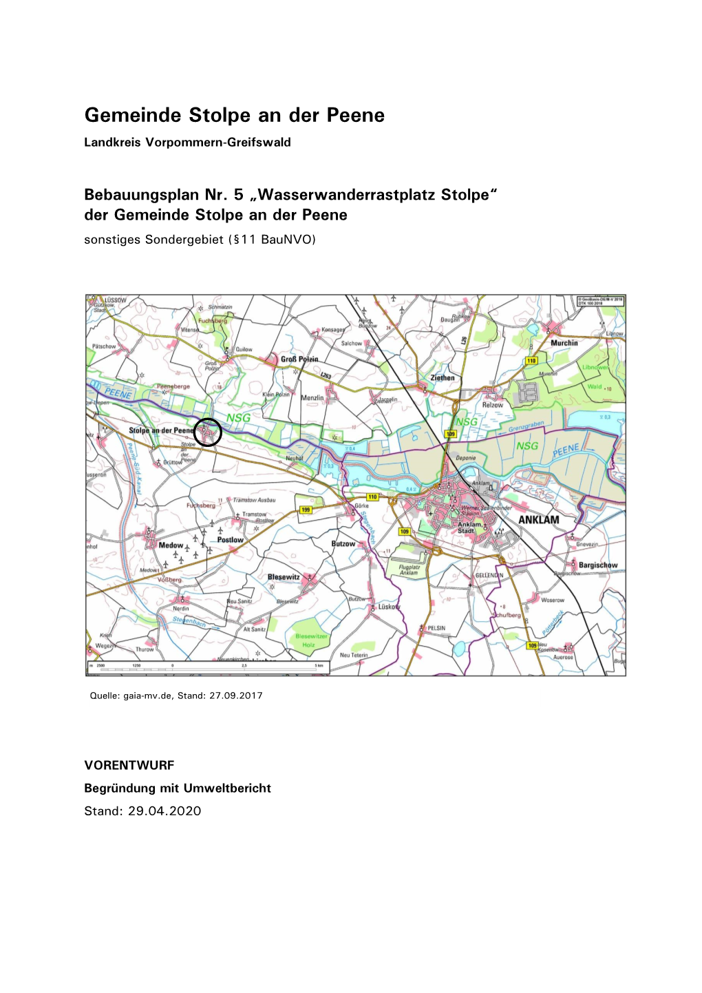 Gemeinde Stolpe an Der Peene Landkreis Vorpommern-Greifswald