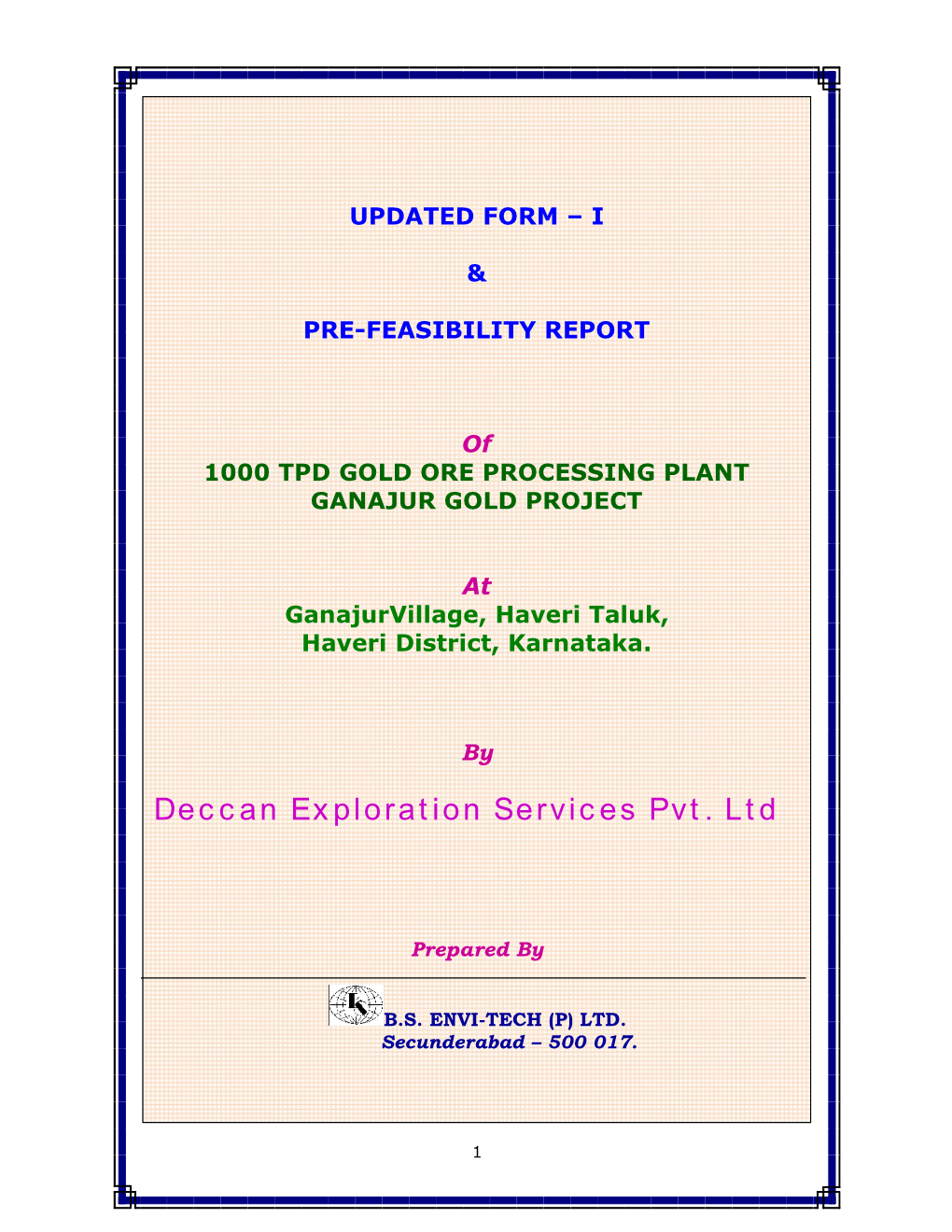 Deccan Exploration Services Pvt. Ltd