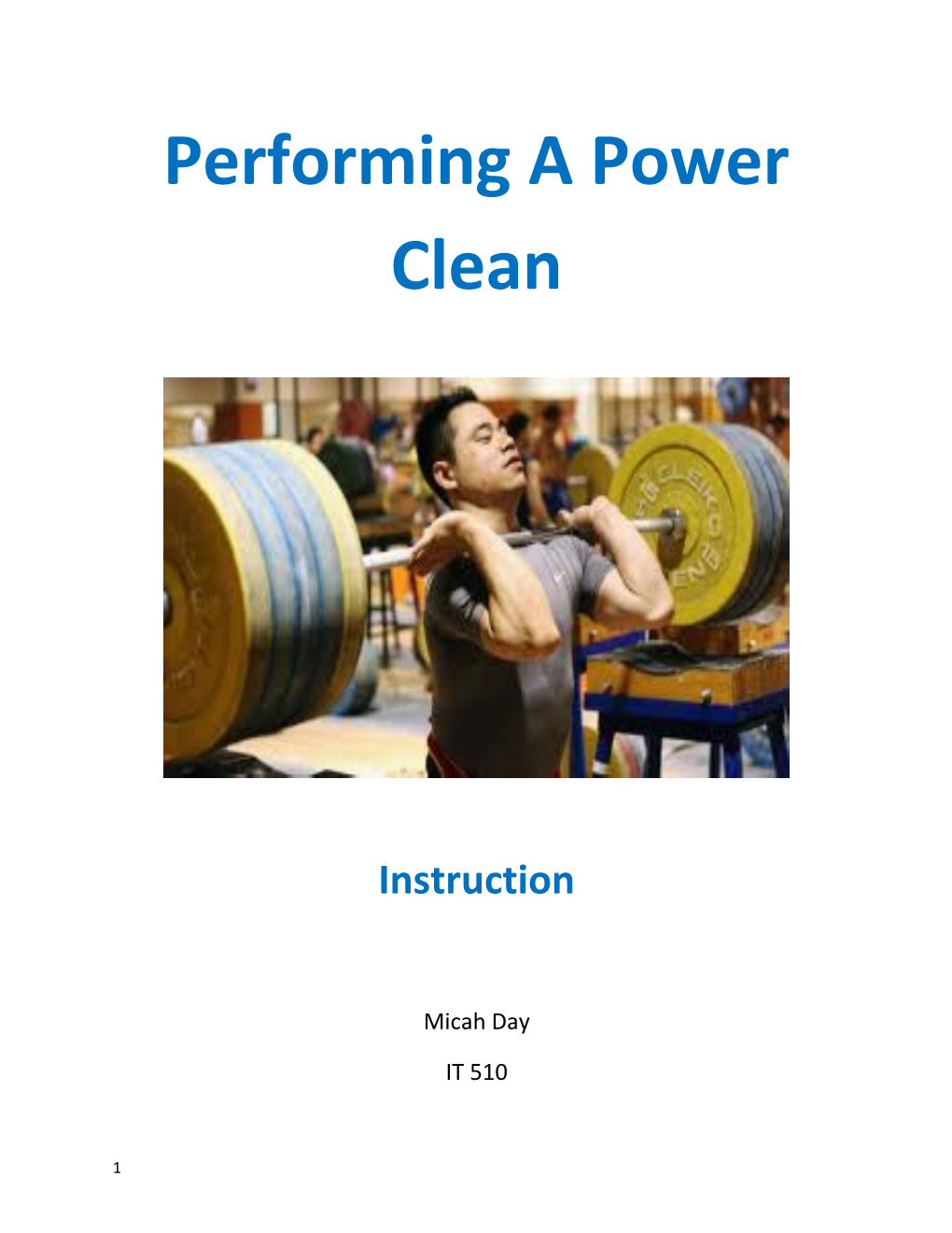 Performing a Power Clean