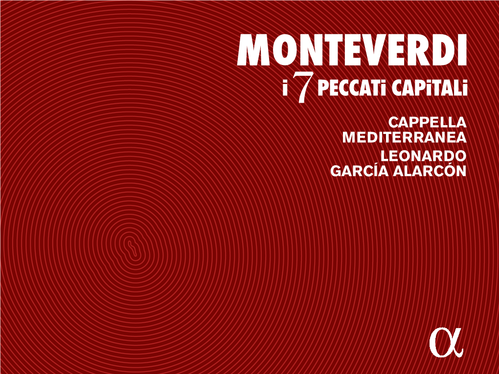 CAPPELLA MEDITERRANEA LEONARDO GARCÍA ALARCÓN Menu Tracklist