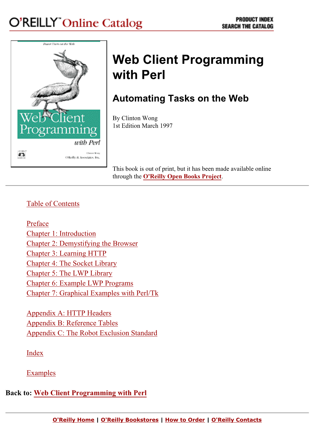 Web Client Programming with Perl