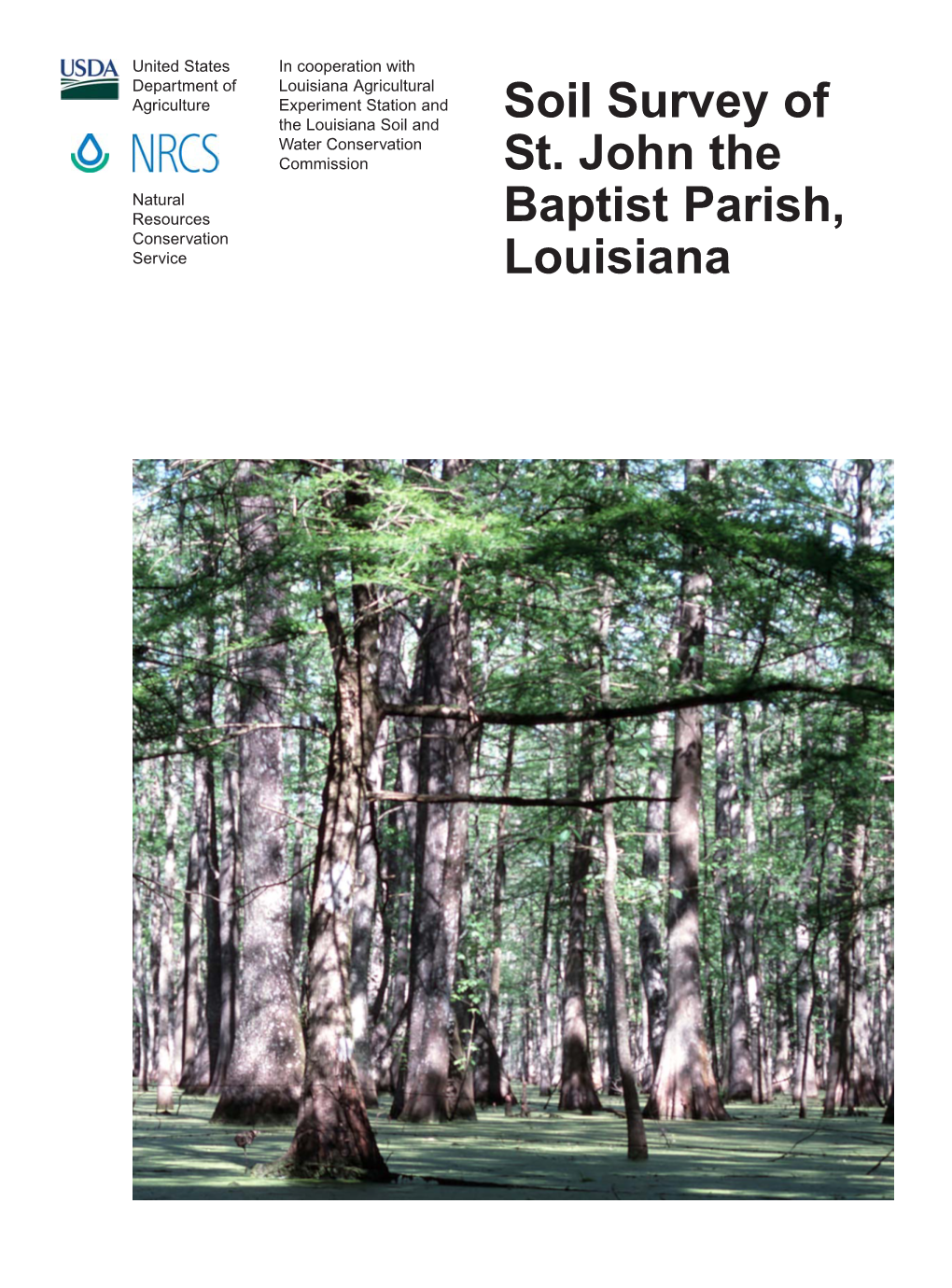 Soil Survey of St John the Baptist Parish Louisiana