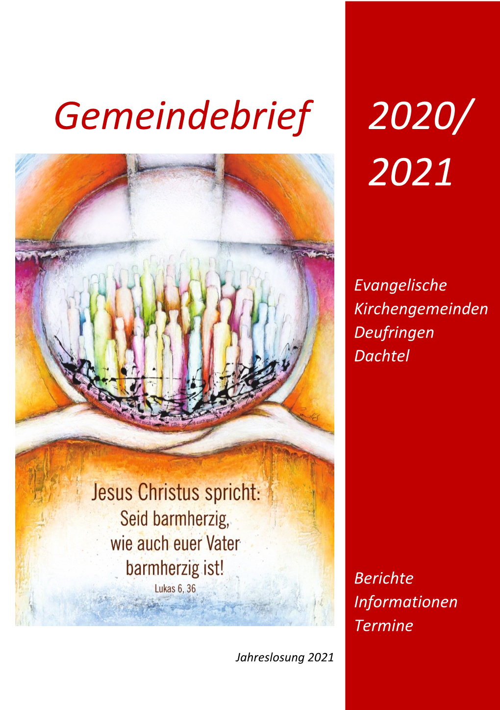 Gemeindebrief 2020/ 2021