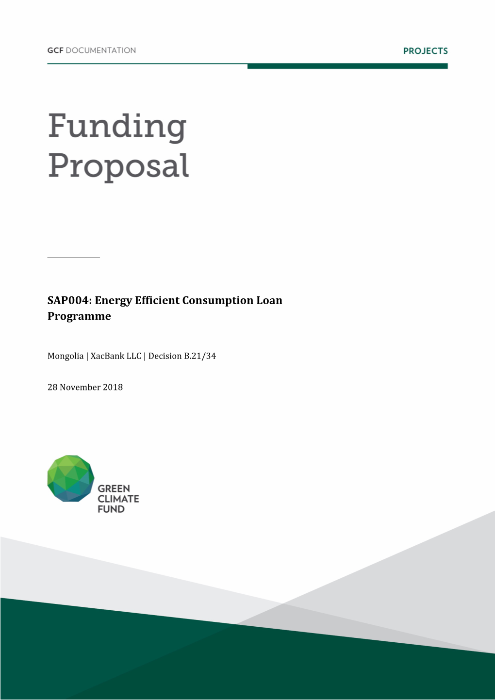 Energy Efficient Consumption Loan Programme