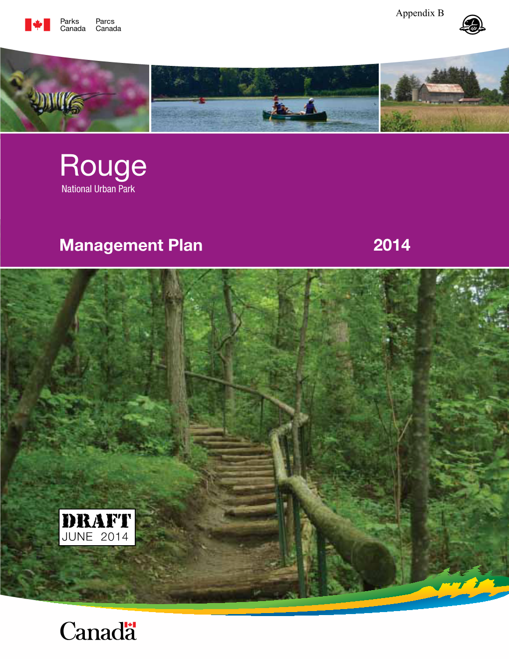 Rouge National Urban Park Management Plan Table of Contents