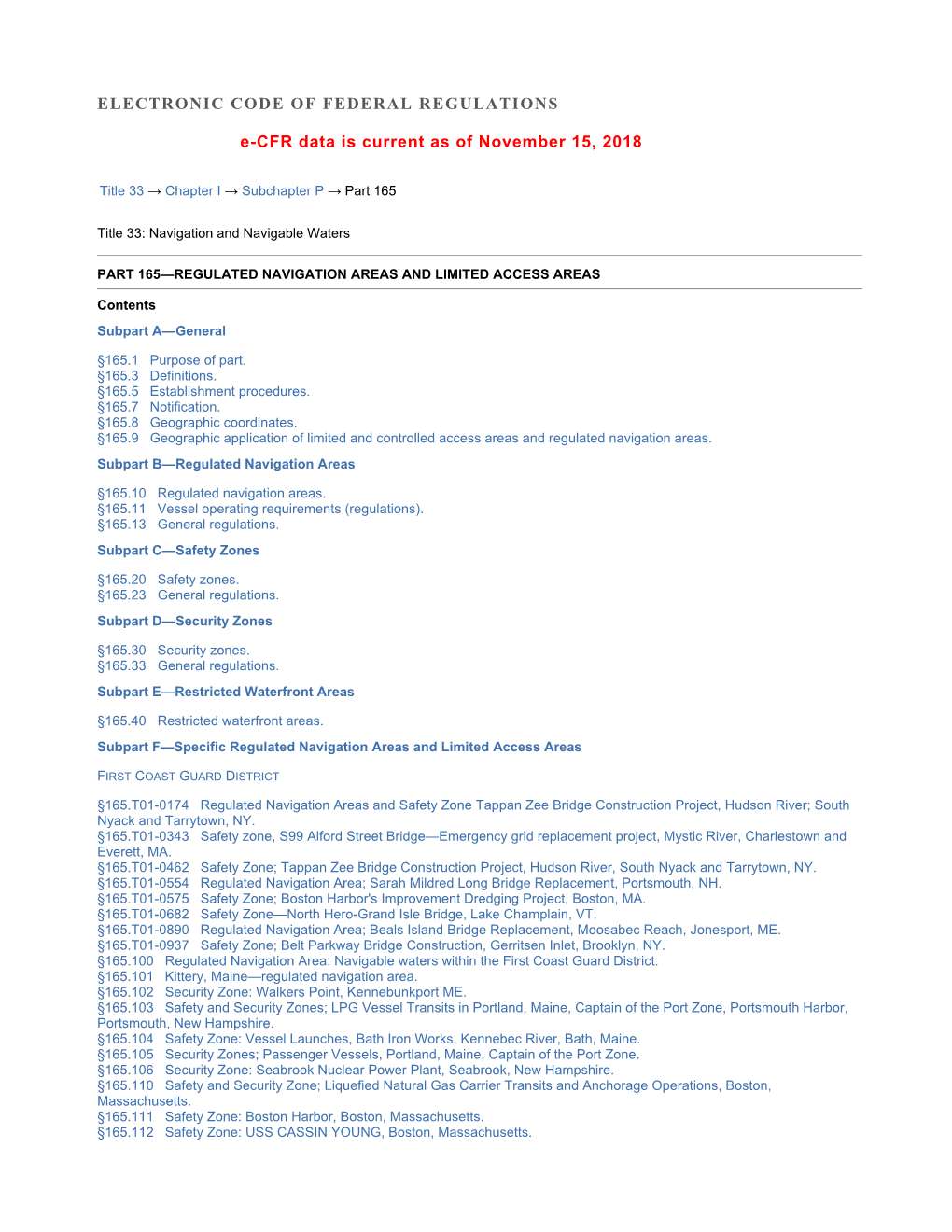 Ecfr Â•ﬂ Code of Federal Regulations