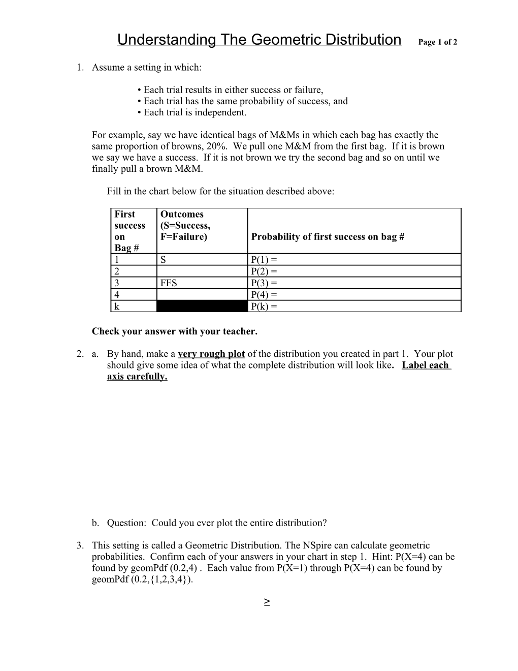 Stat-Geometric Distributions