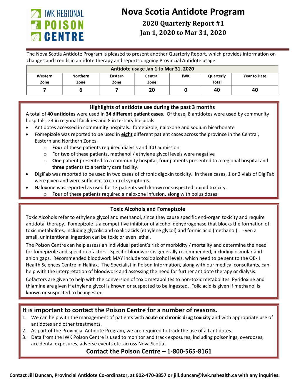 Quarterly Report March 2020