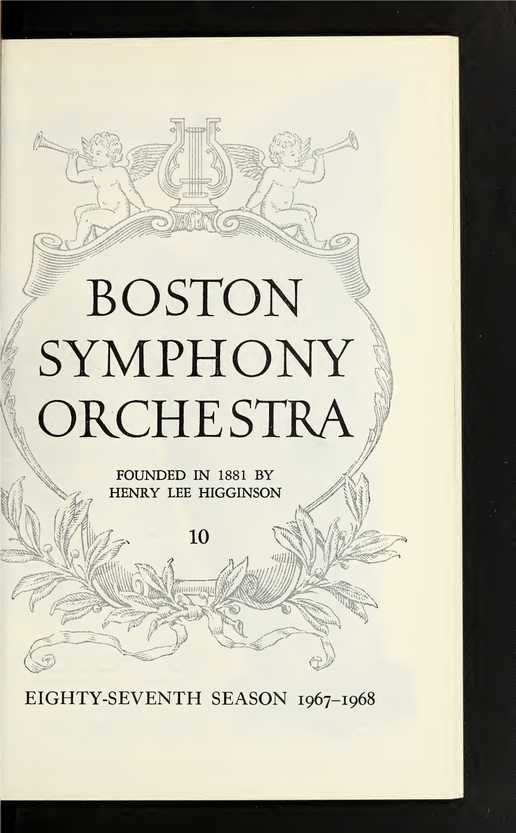 Boston Symphony Orchestra Concert Programs, Season 87, 1967-1968