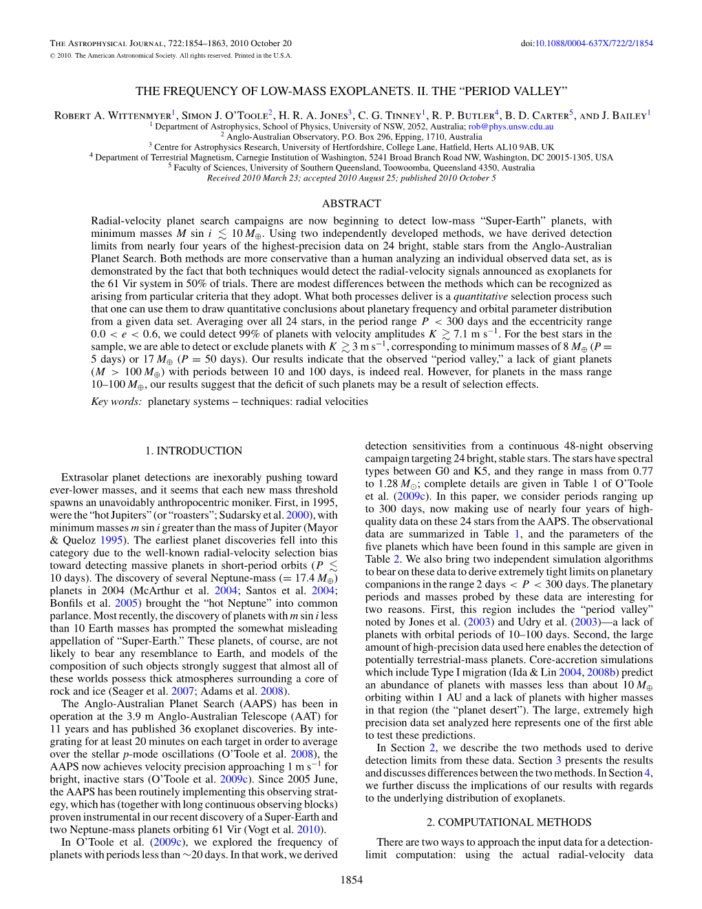 The Frequency of Low-Mass Exoplanets. Ii. the “Period Valley”