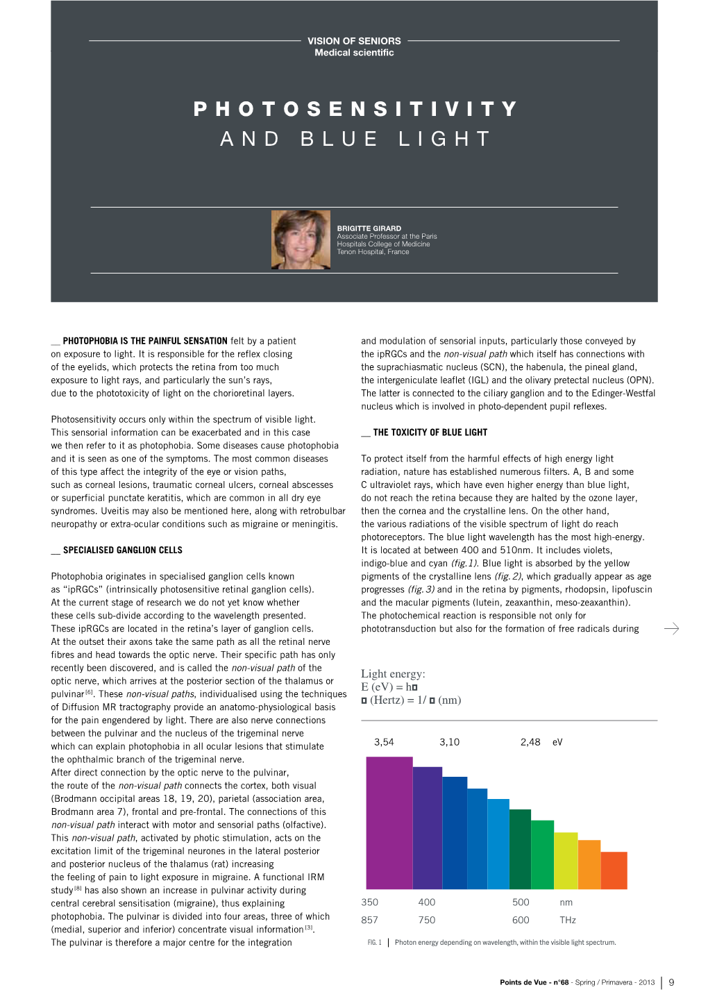 Photosensitivity and Blue Light