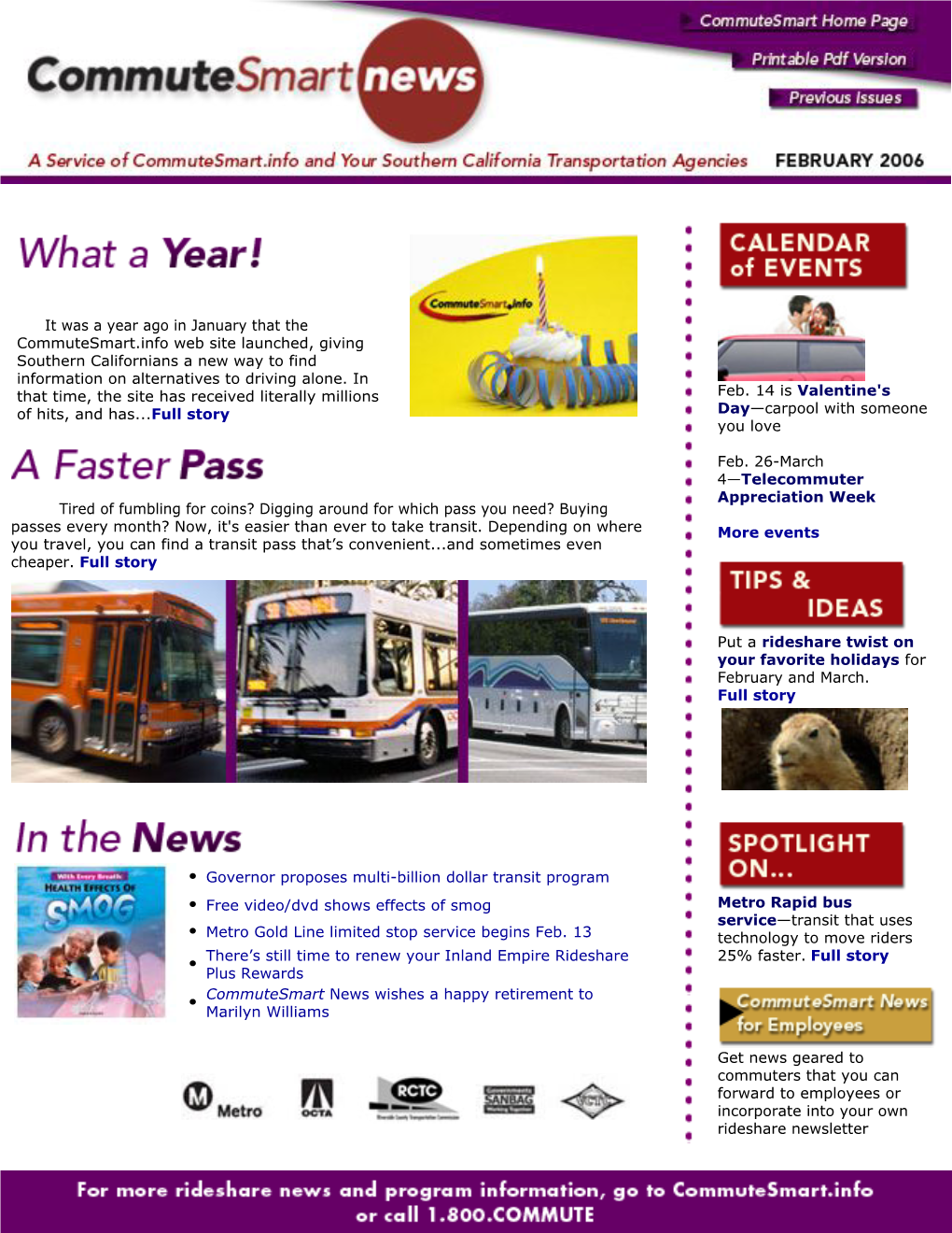 Commutesmart News Main Page