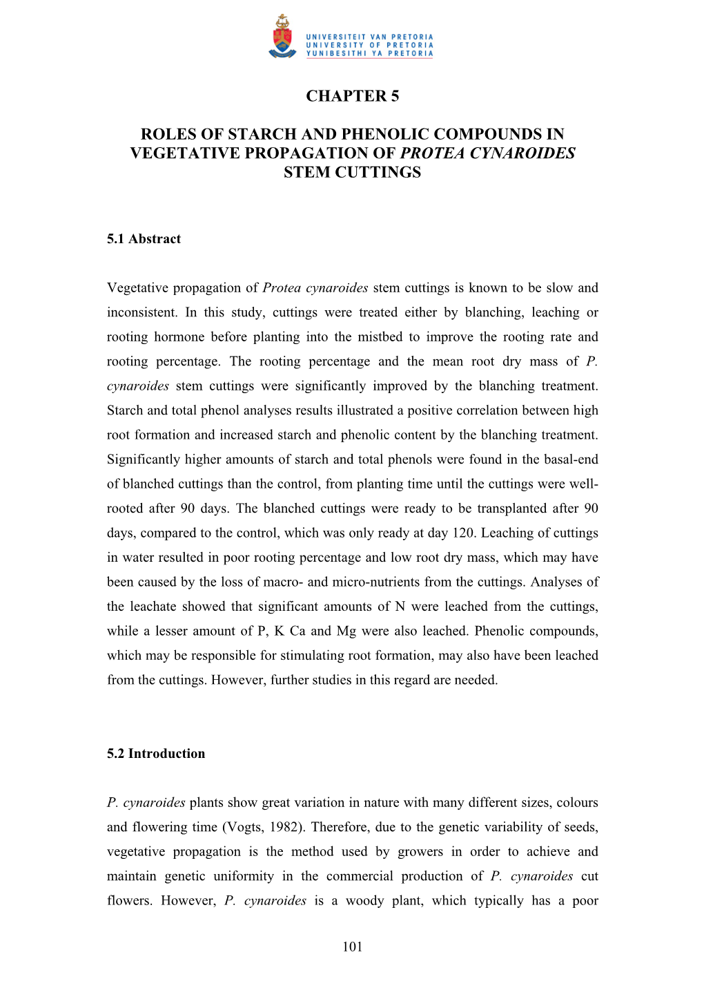 Chapter 5 Roles of Starch and Phenolic Compounds In