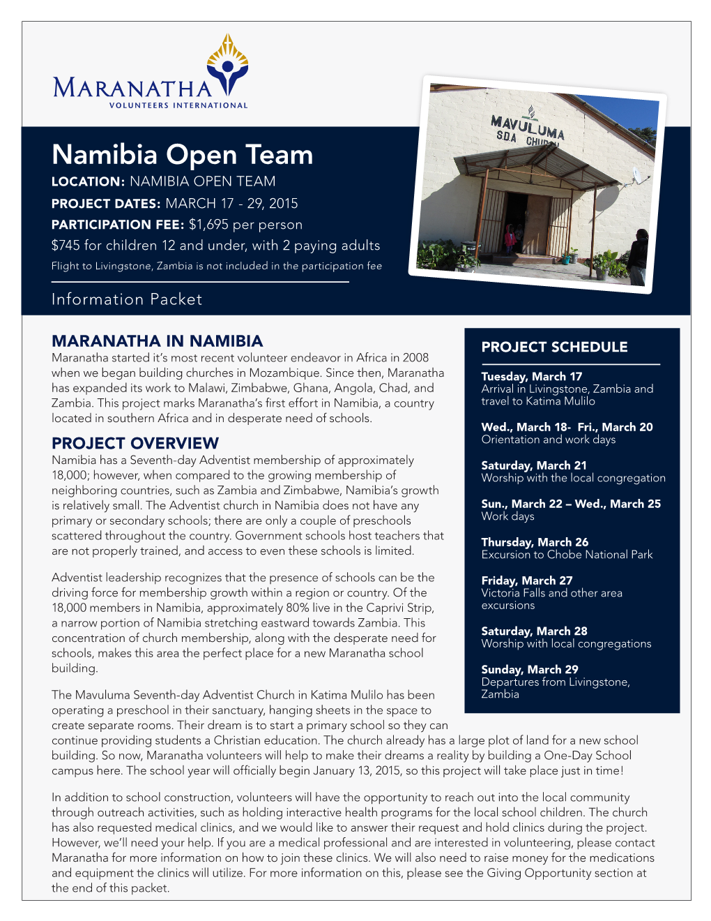 Namibia Open Team