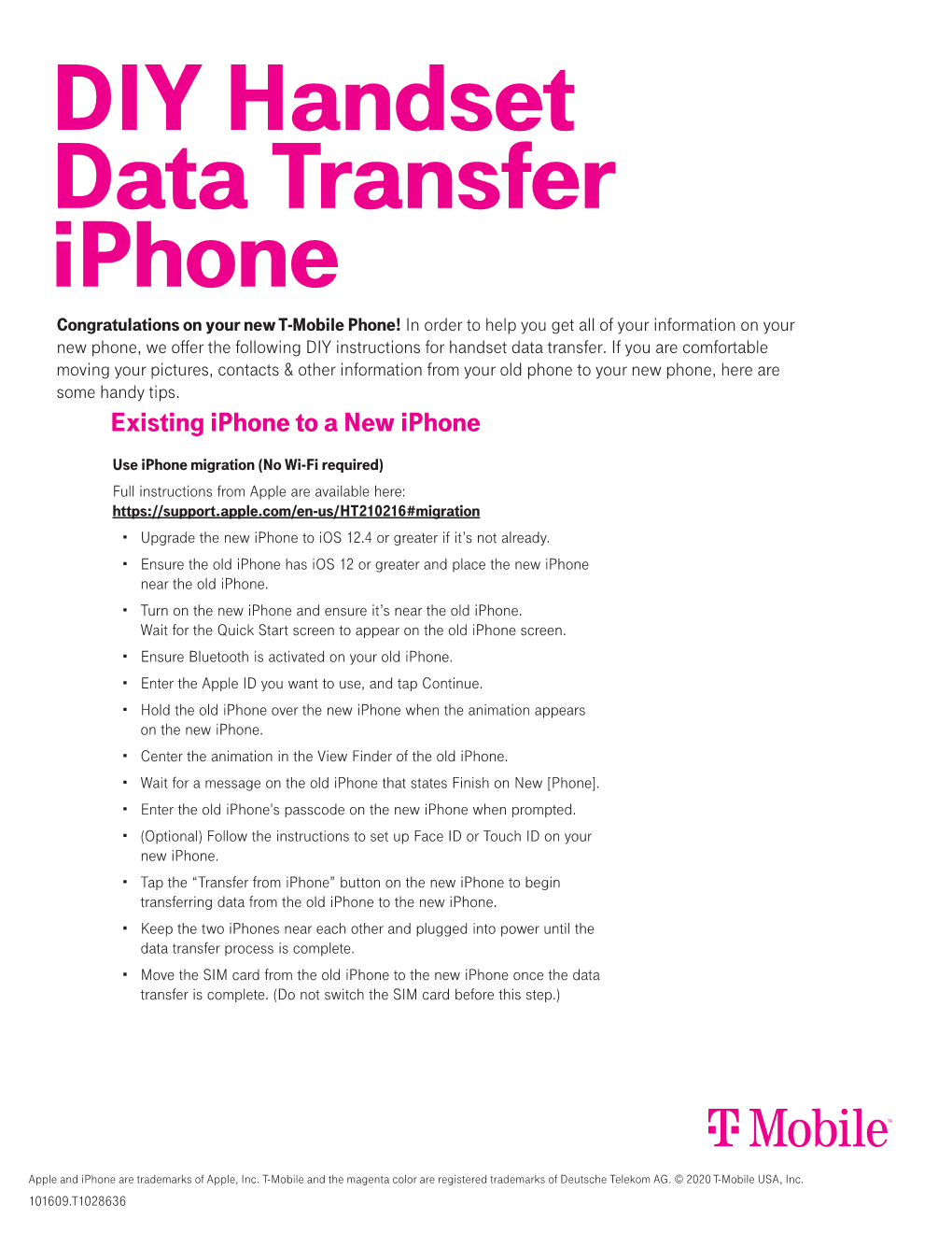 DIY Handset Data Transfer Iphone