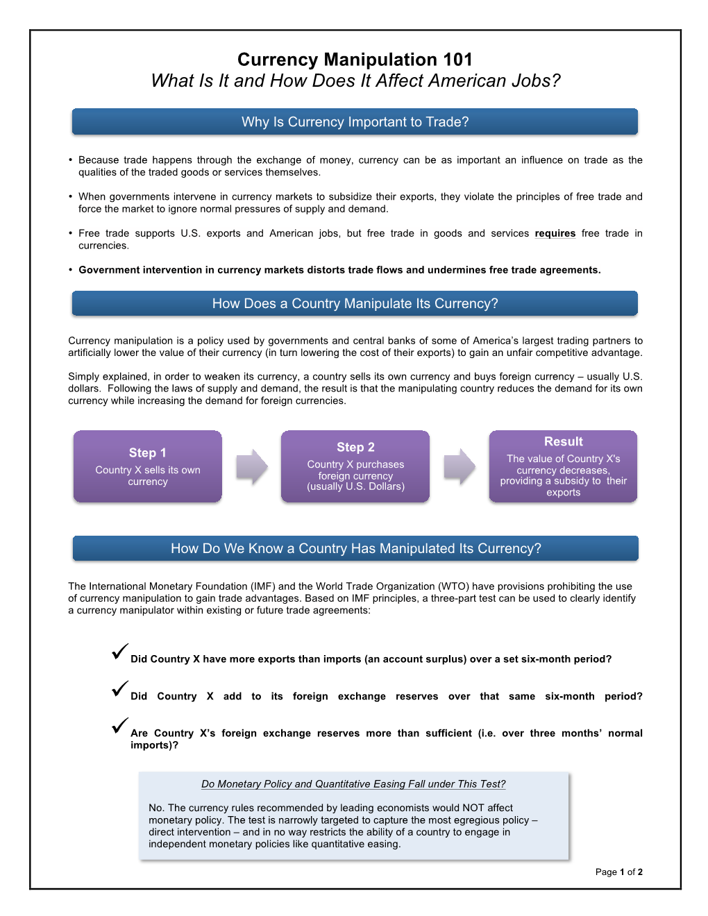 Currency Manipulation 101 What Is It and How Does It Affect American Jobs?