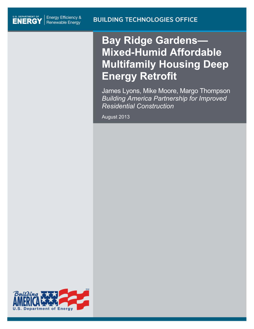 Mixed Humid Affordable Multifamily Housing Deep Energy Retrofit