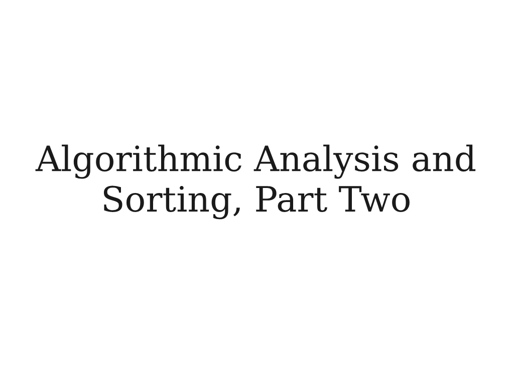 Insertion Sort