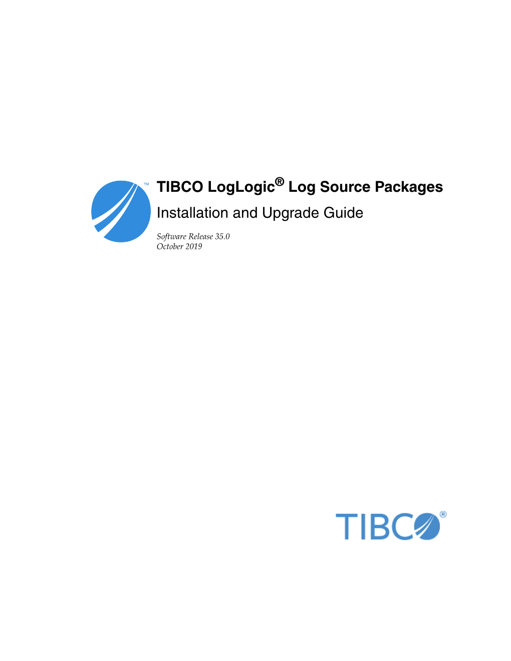 TIBCO Loglogic® Log Source Packages Installation and Upgrade Guide
