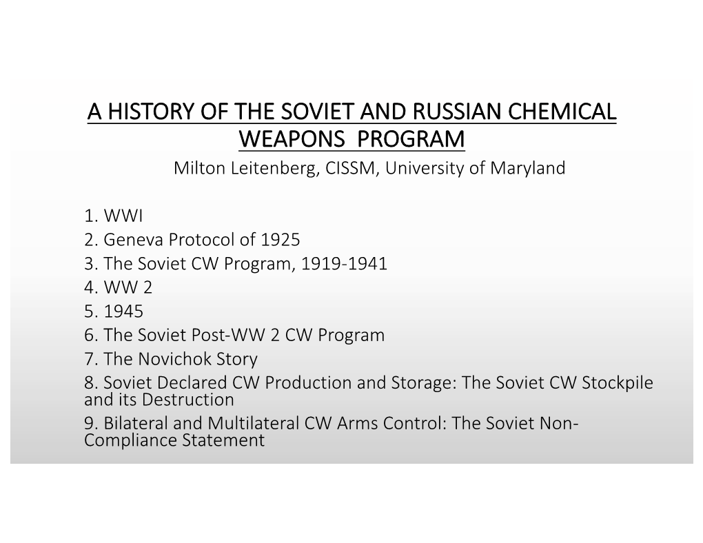 Colgate-A History of Soviet and Russian Chemical