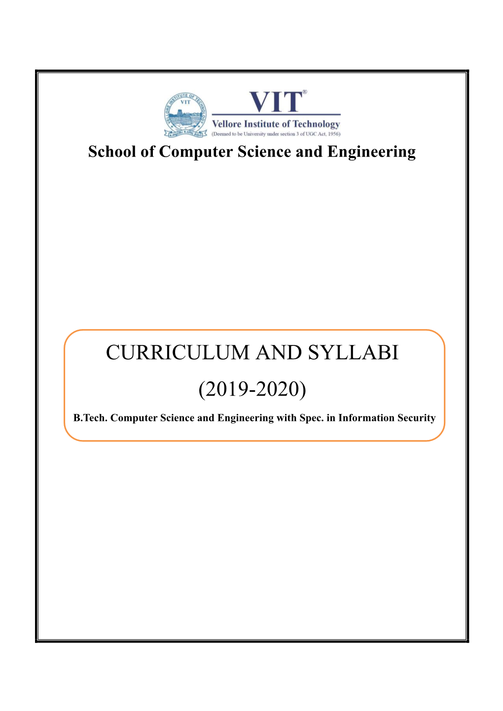 Curriculum and Syllabi (2019-2020)