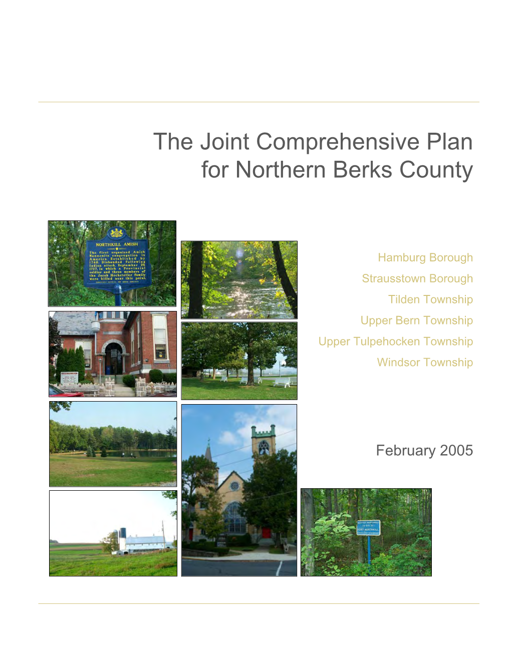 The Joint Comprehensive Plan for Northern Berks County