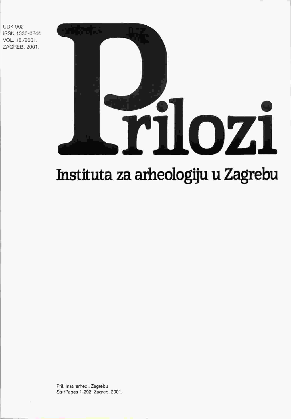 Instituta Za Arheologiju U Zagrebu