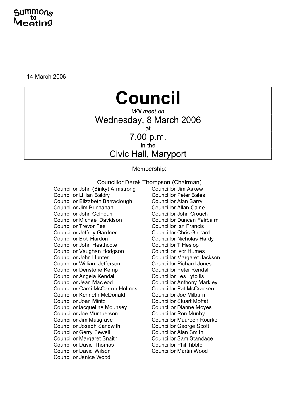 Allerdale Borough Council As Its Tax Base for the Whole Area for 2006/2007 Shall Be 31,458.69