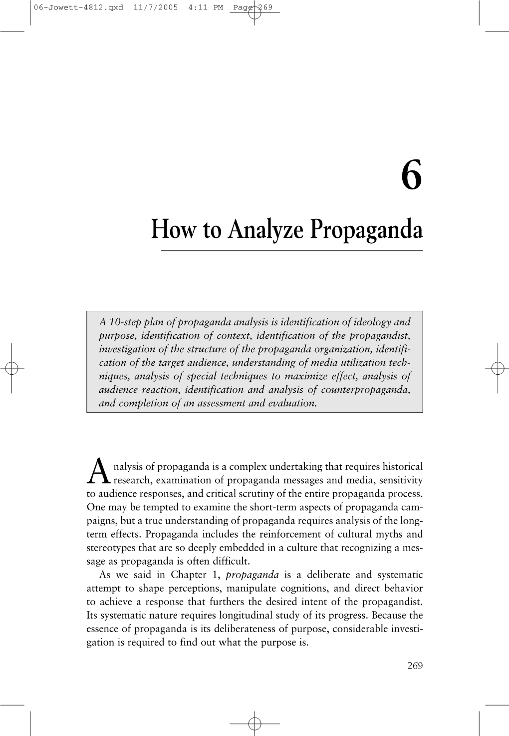 How to Analyze Propaganda