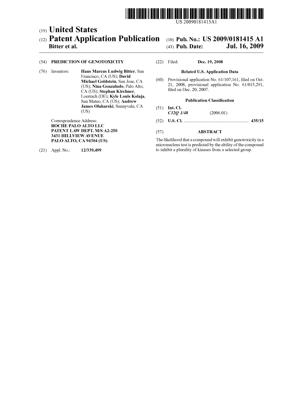 (19) United States (12) Patent Application Publication (10) Pub