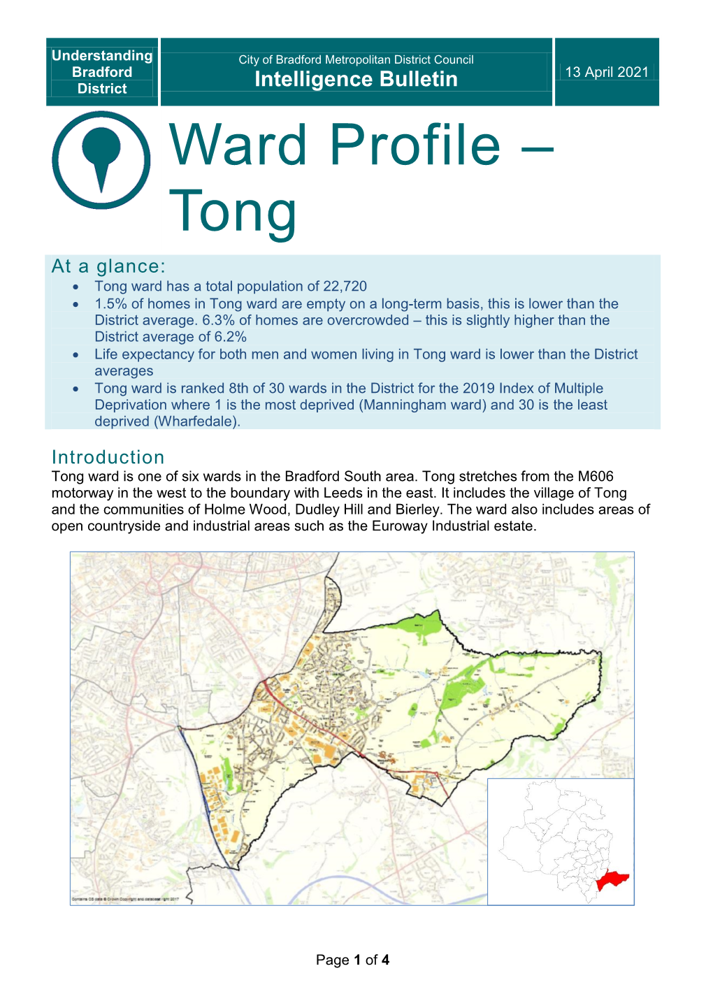 Ward Profile – Tong