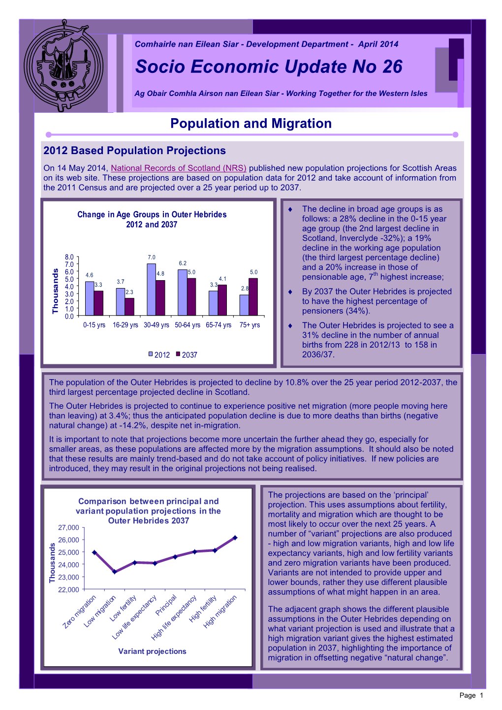 Socio Economic Update No 26