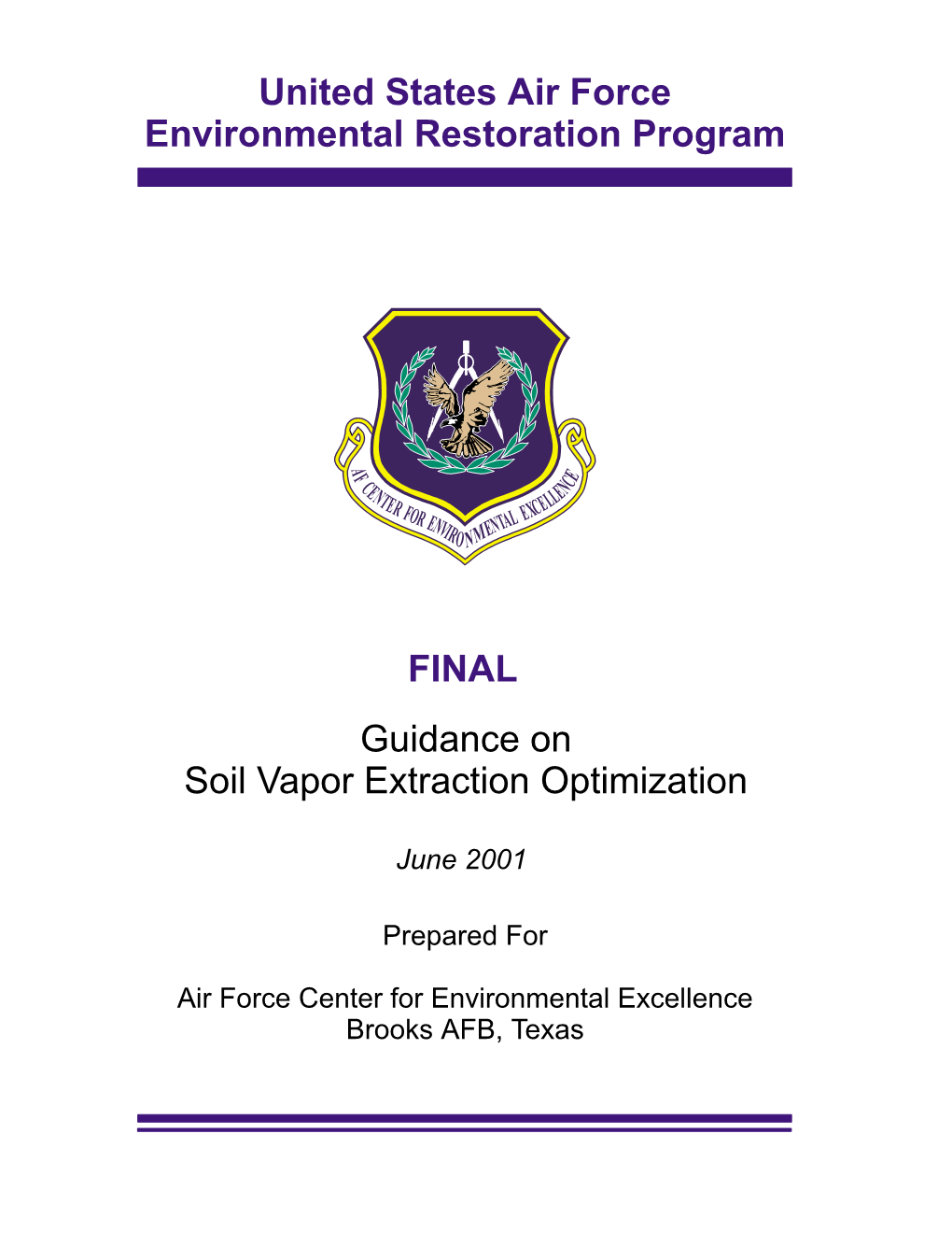 Guidance on Soil Vapor Extraction Optimization