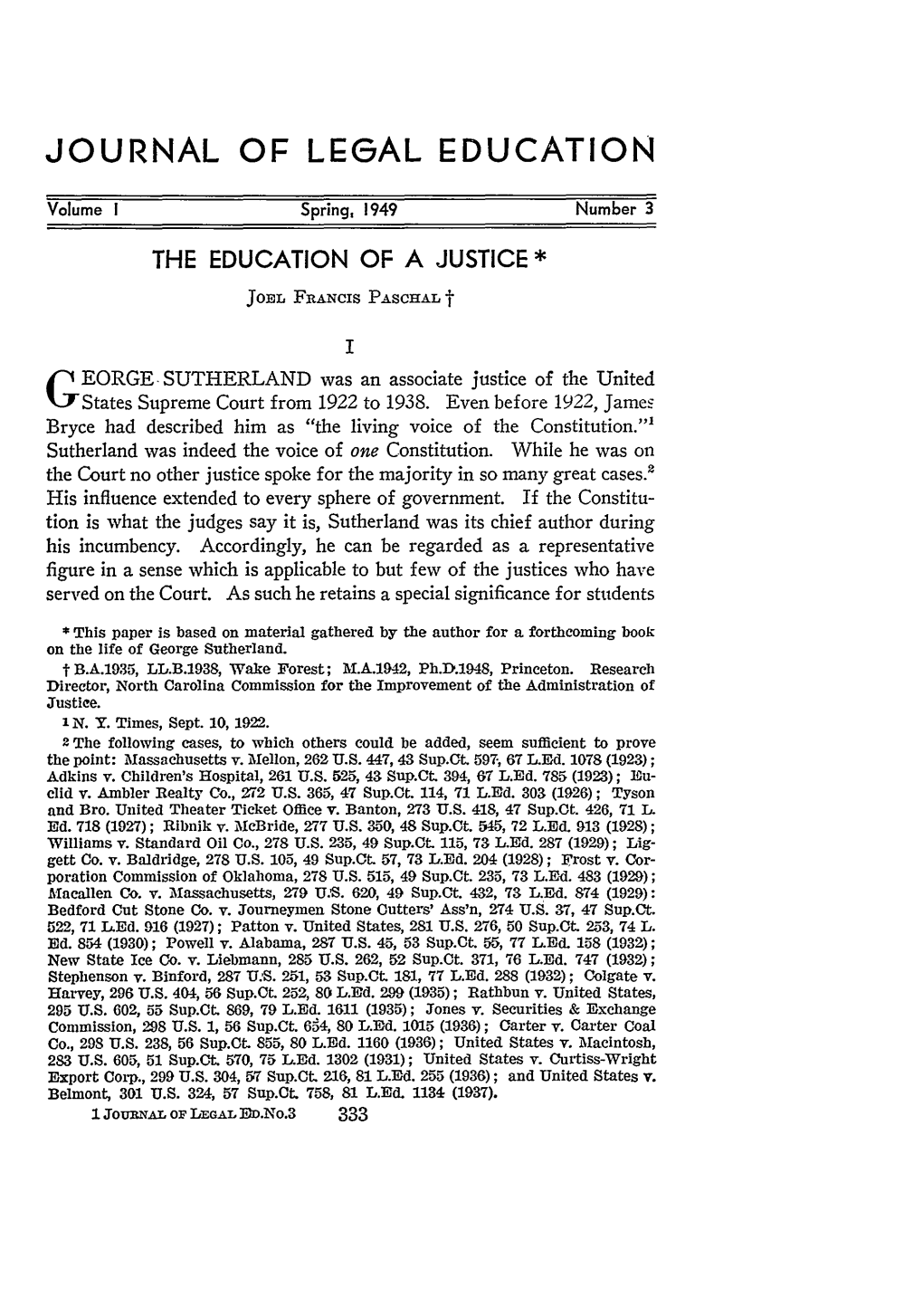 Education of a Justice