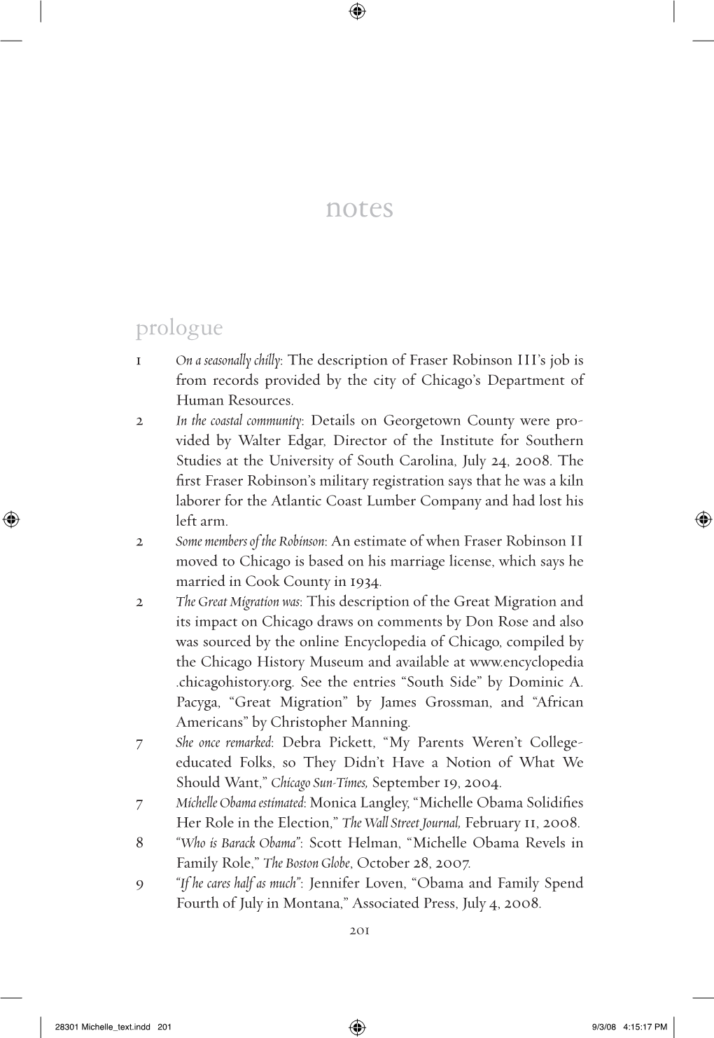 Prologue 1 on a Seasonally Chilly: the Description of Fraser Robinson III’S Job Is from Records Provided by the City of Chicago’S Department of Human Resources