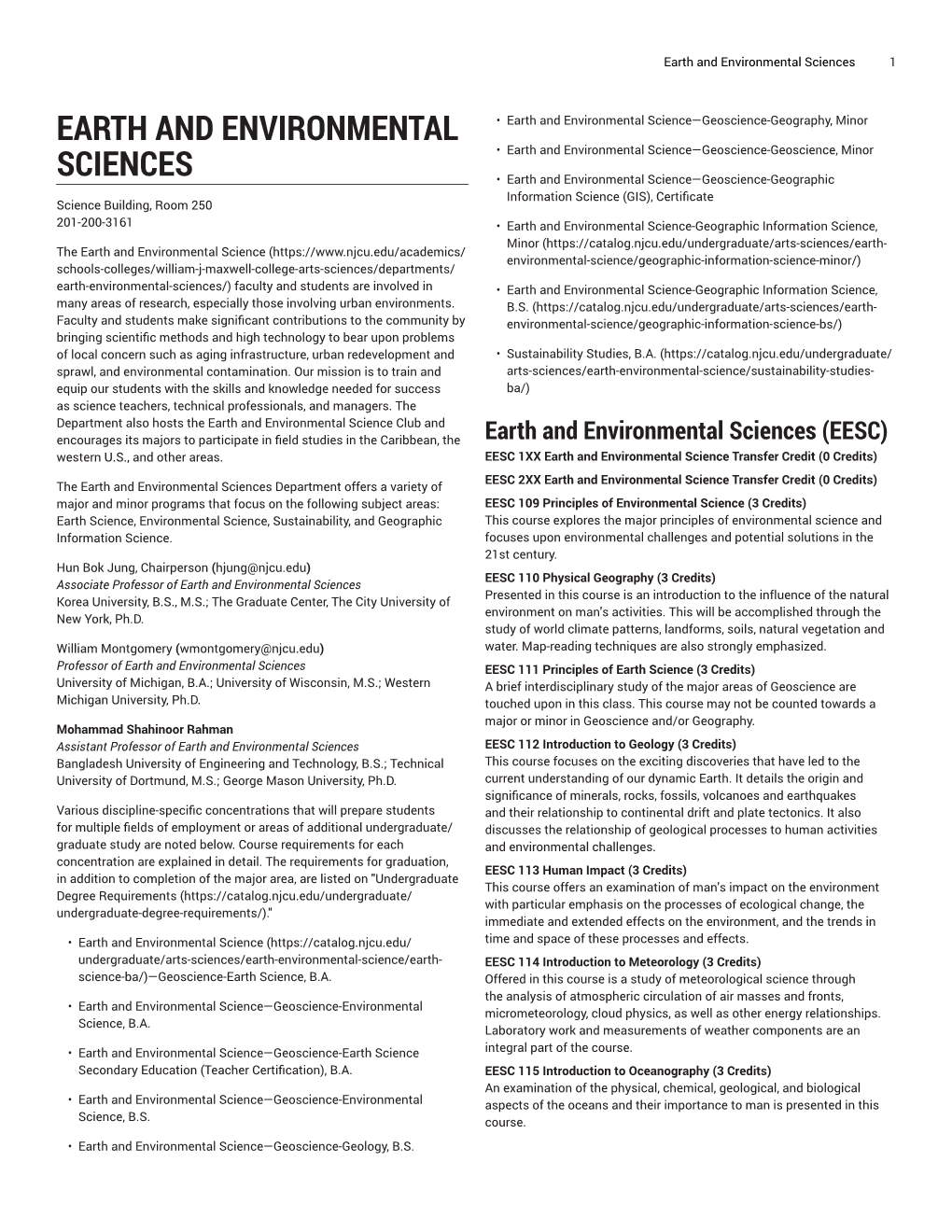 Earth and Environmental Sciences 1