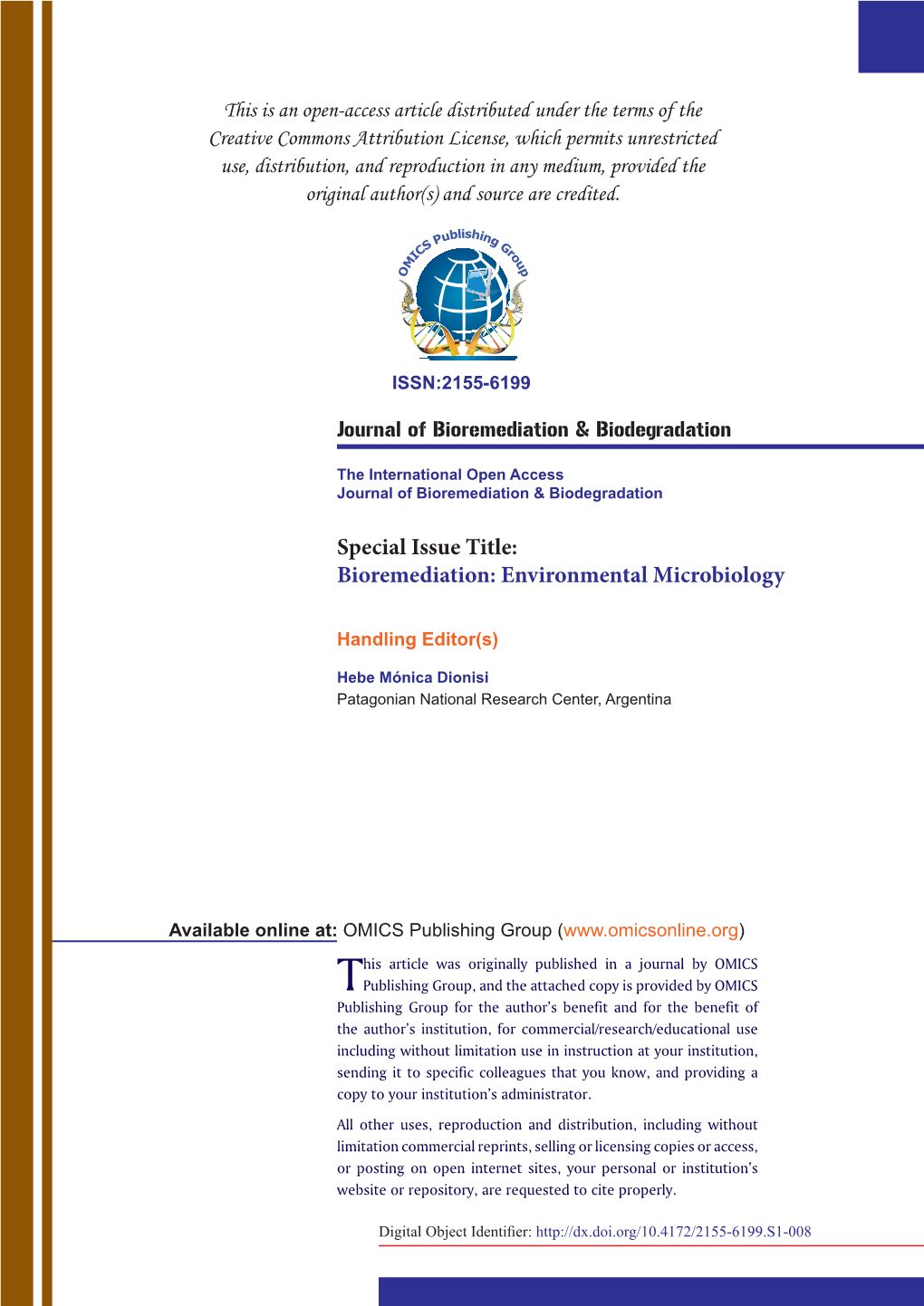 Bioremediation: Environmental Microbiology