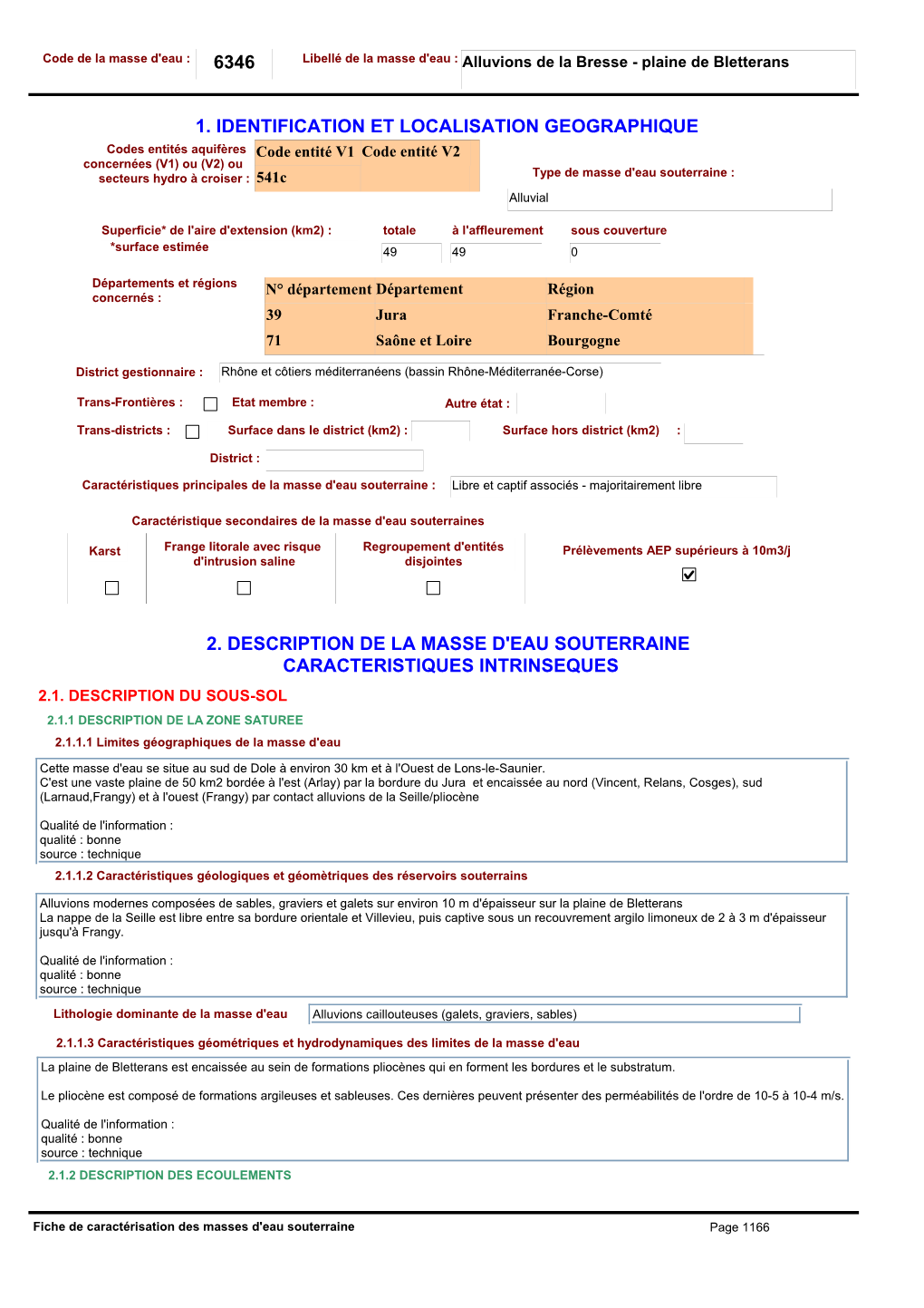 6346 1. Identification Et Localisation Geographique