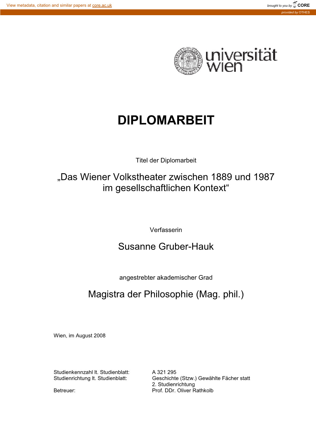 Diplomarbeit Gruber-Hauk