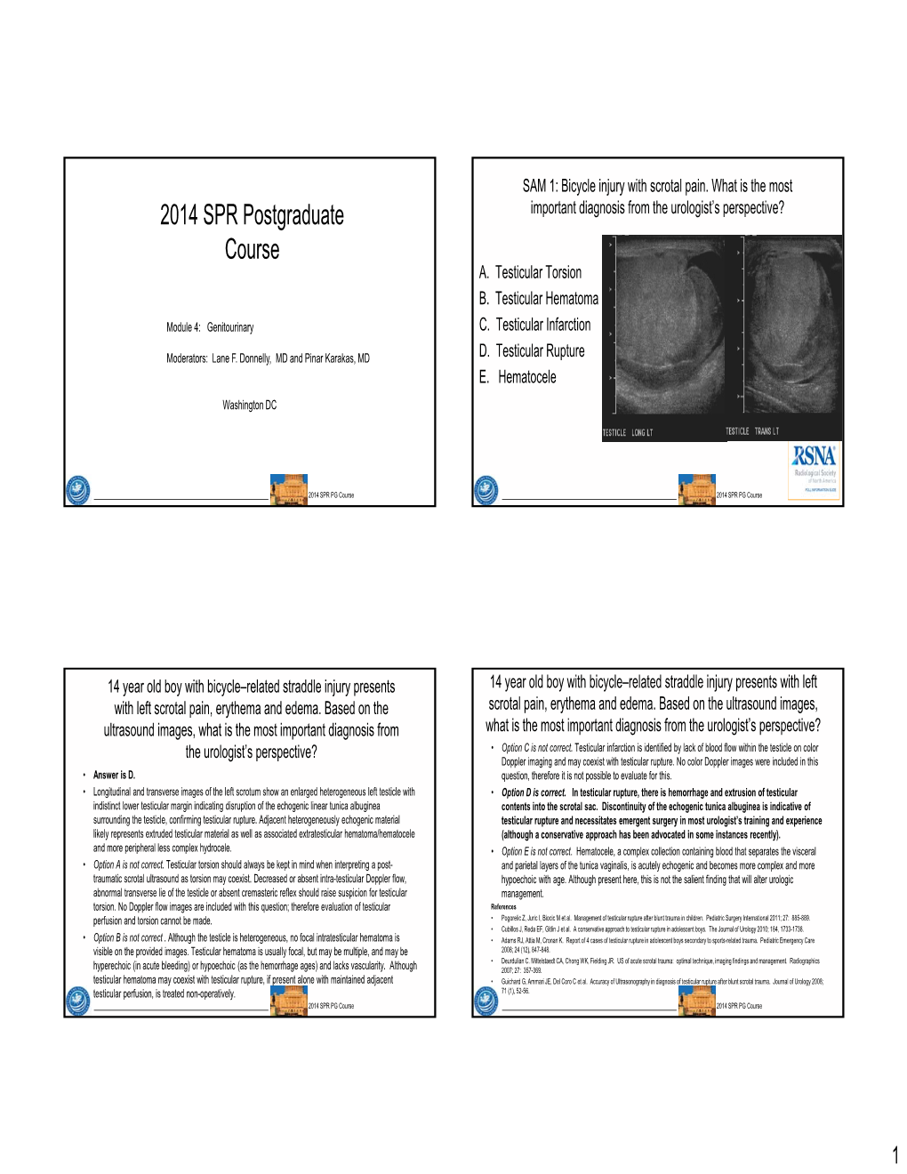 2014 SPR Postgraduate Course