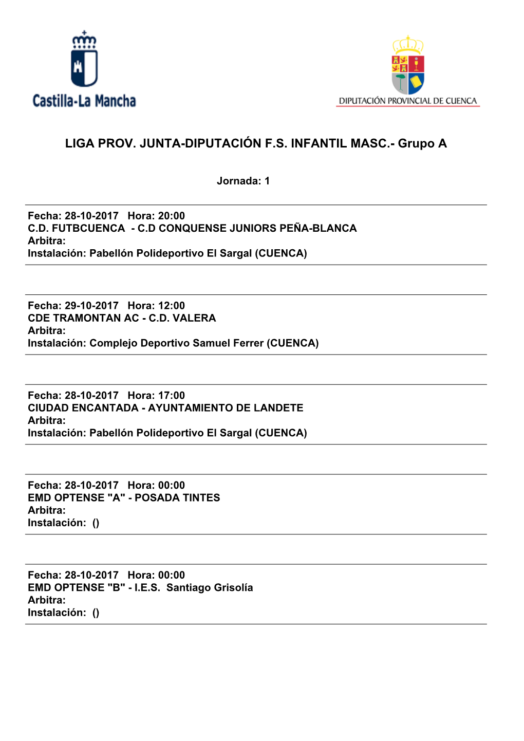 Liga Prov. Junta-Diputación Fs