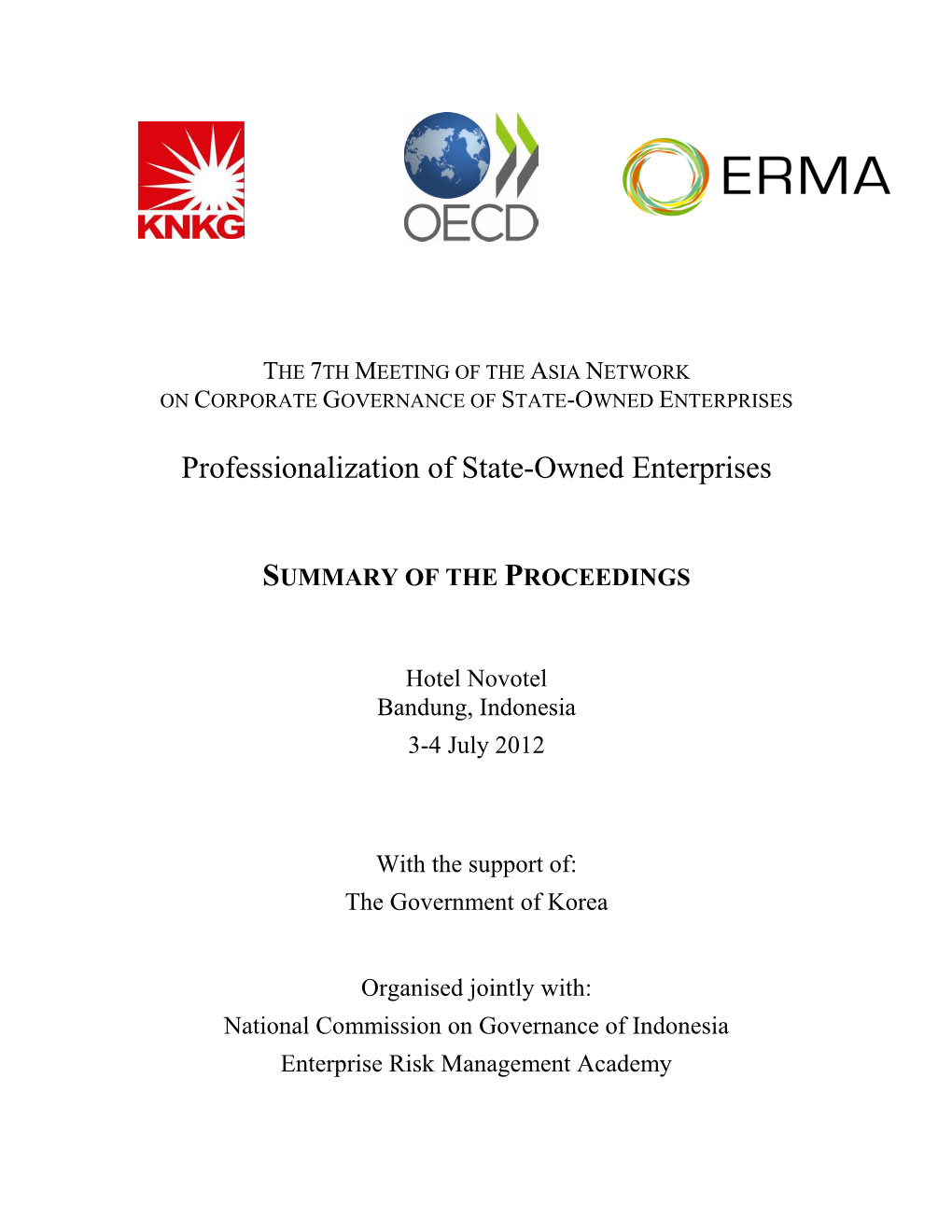 Professionalization of State-Owned Enterprises