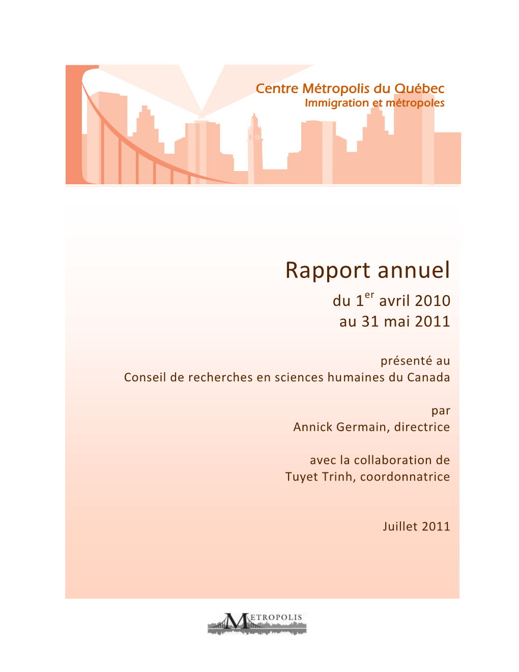 Rapport Annuel 2010-2011