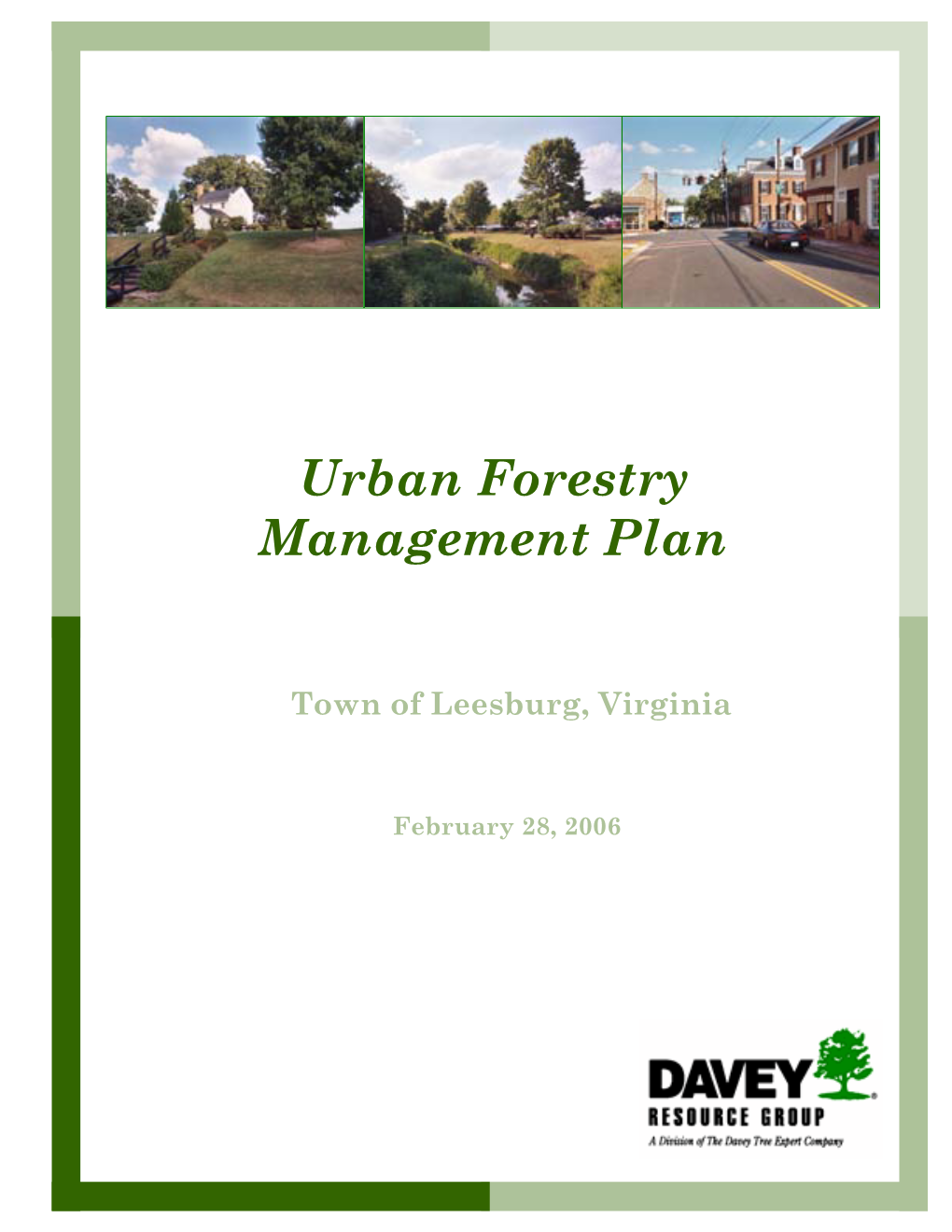 2006 Urban Forestry Management Plan