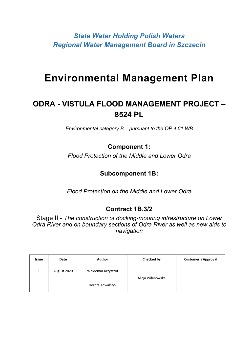 Environmental Management Plan