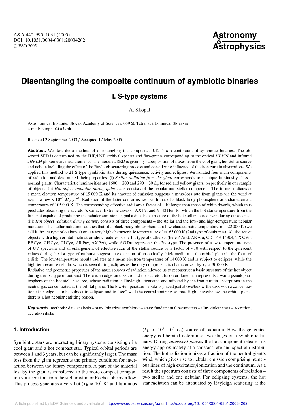 Disentangling the Composite Continuum of Symbiotic Binaries