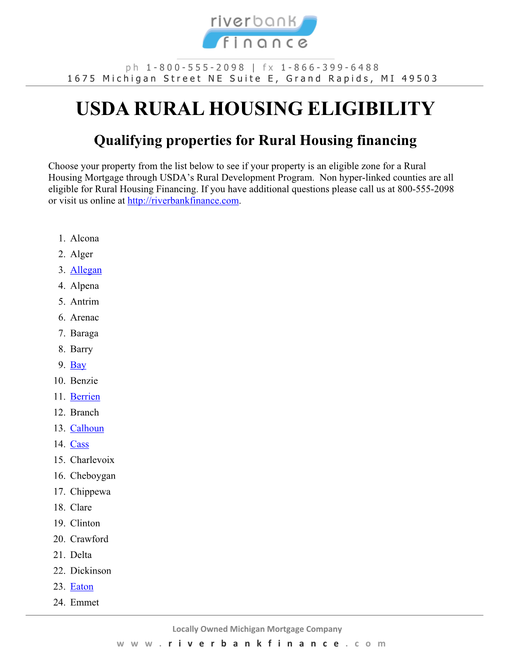 Rural Housing USDA