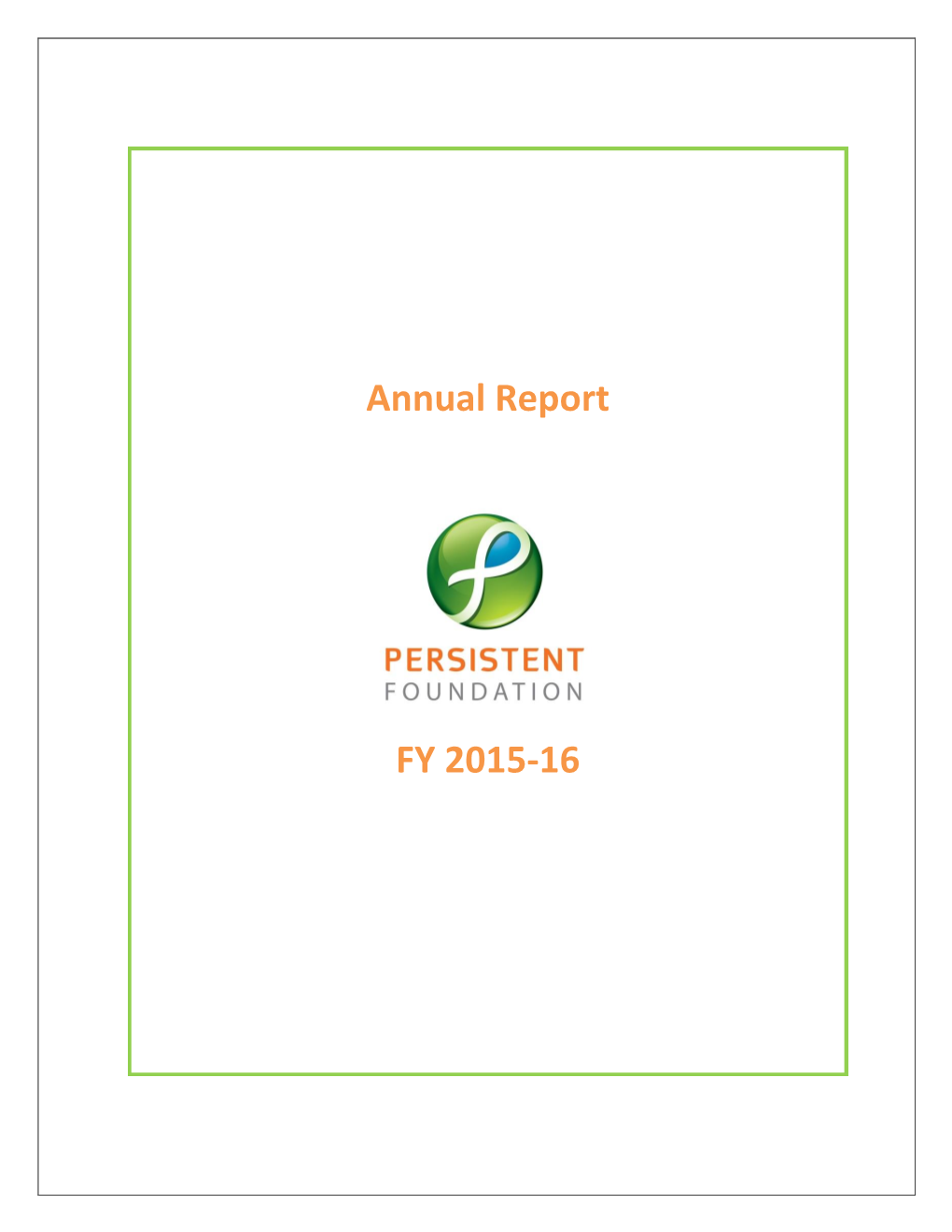 Annual Report FY 2015-16